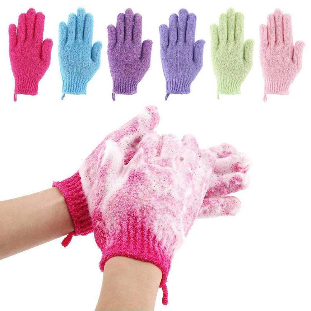 4 in 1 Bathing Accessories, Bathing Gloves, Back Scrubber, Silicone Body Scrubber