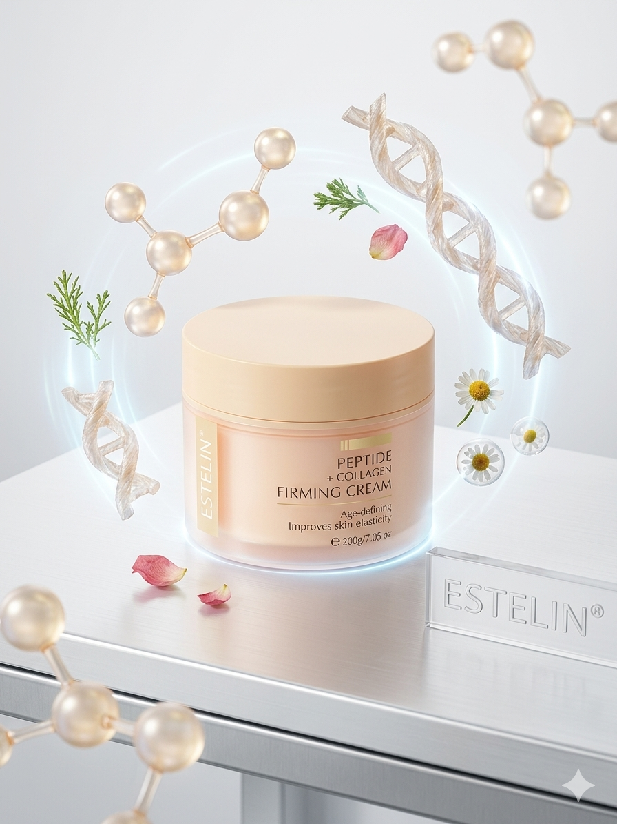 Collagen Peptides Firming Face Cream, Reduce Wrinkles, Anti-Aging