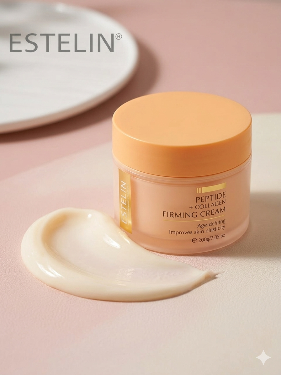 Collagen Peptides Firming Face Cream, Reduce Wrinkles, Anti-Aging