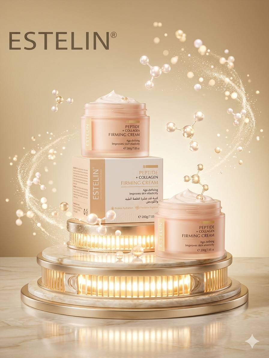 Collagen Peptides Firming Face Cream, Reduce Wrinkles, Anti-Aging