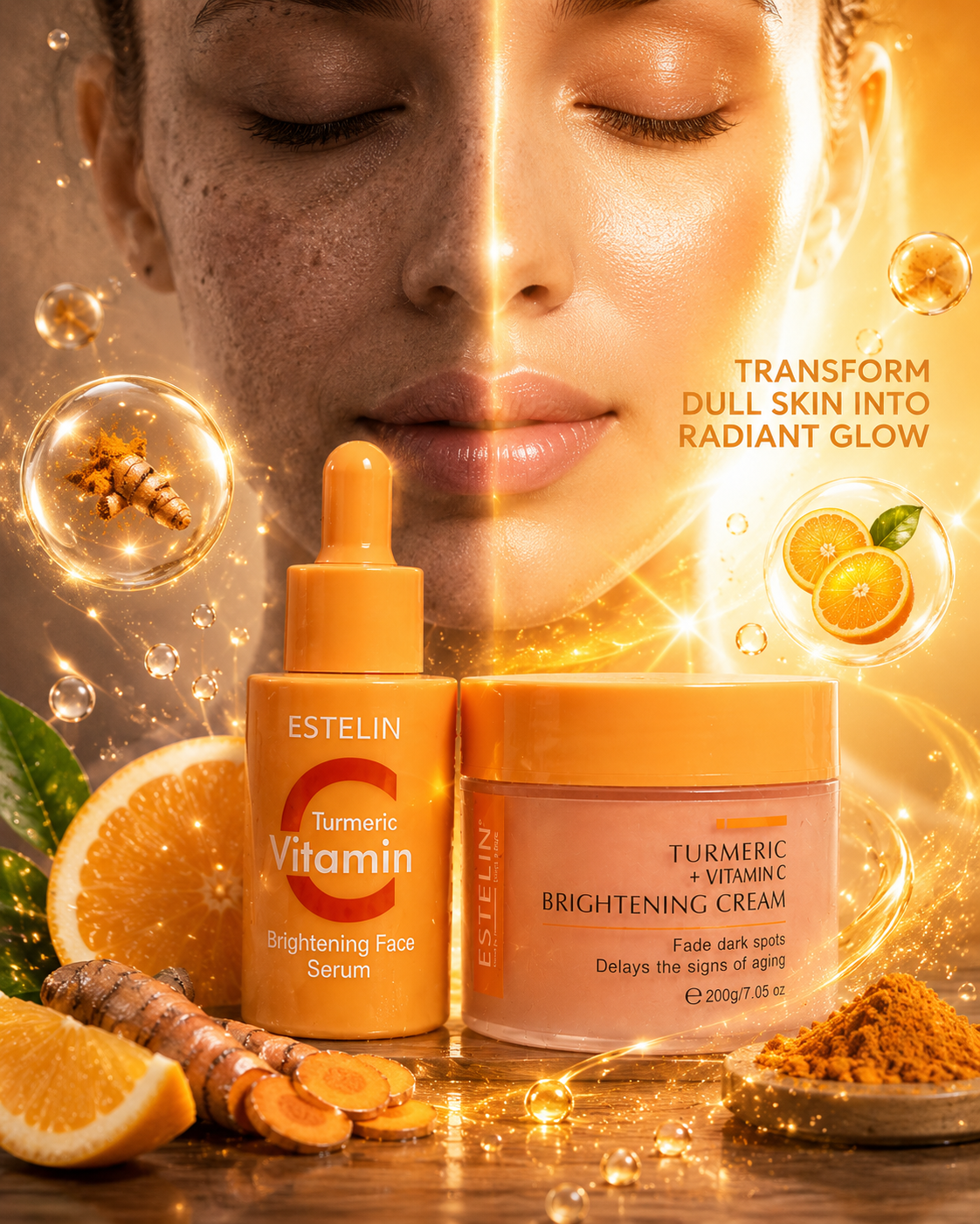 Vitamin C + Turmeric Glow Boost 2 in 1 Combo