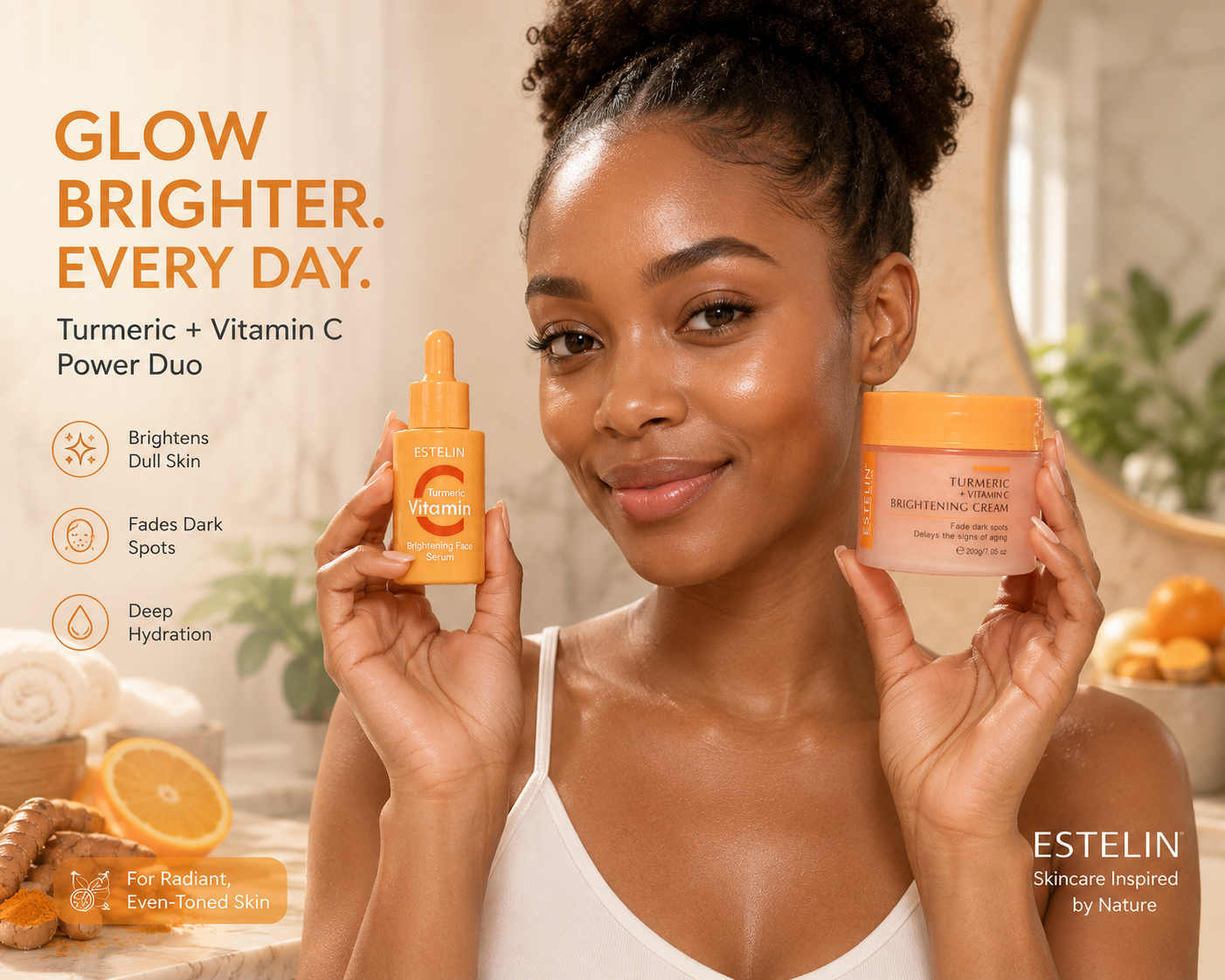 Vitamin C + Turmeric Glow Boost 2 in 1 Combo