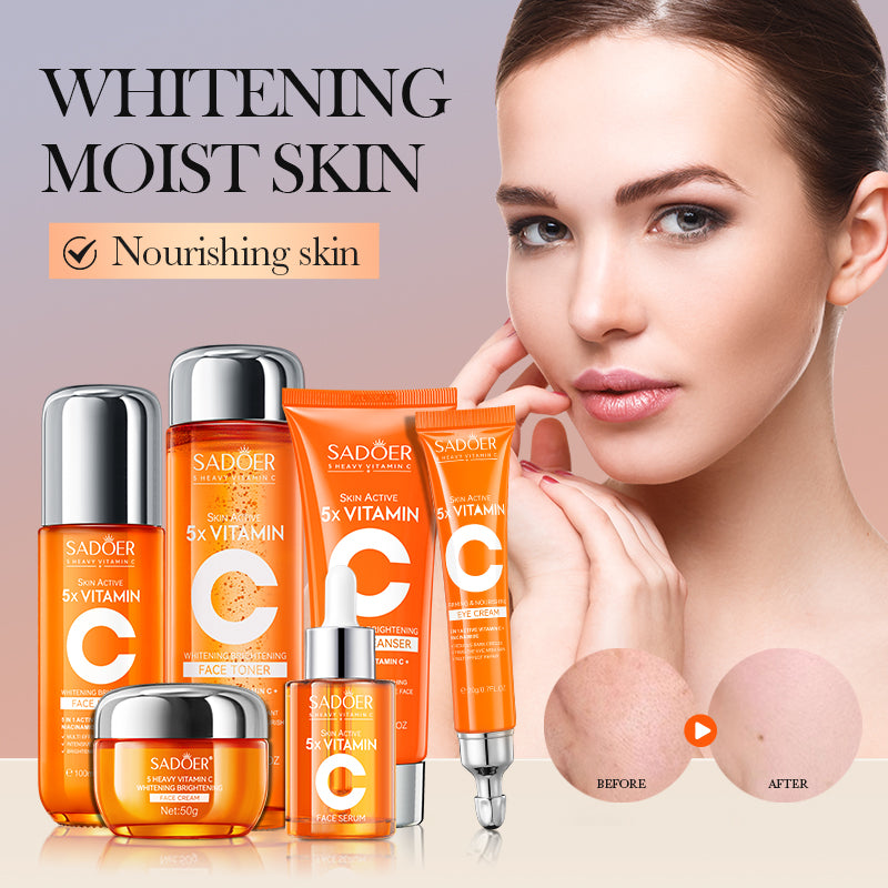 5X VITAMIC C Face Skincare Set – 6 in 1 Complete Anti-Aging Kit