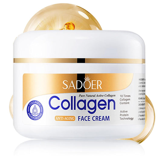 Collagen Face Cream, Collagen Facial Moisturizer, Collagen Firming Cream for Face, Reduce Fine Lines, Anti-Aging and Anti-Wrinkle, Moisturizing & Smooth,
