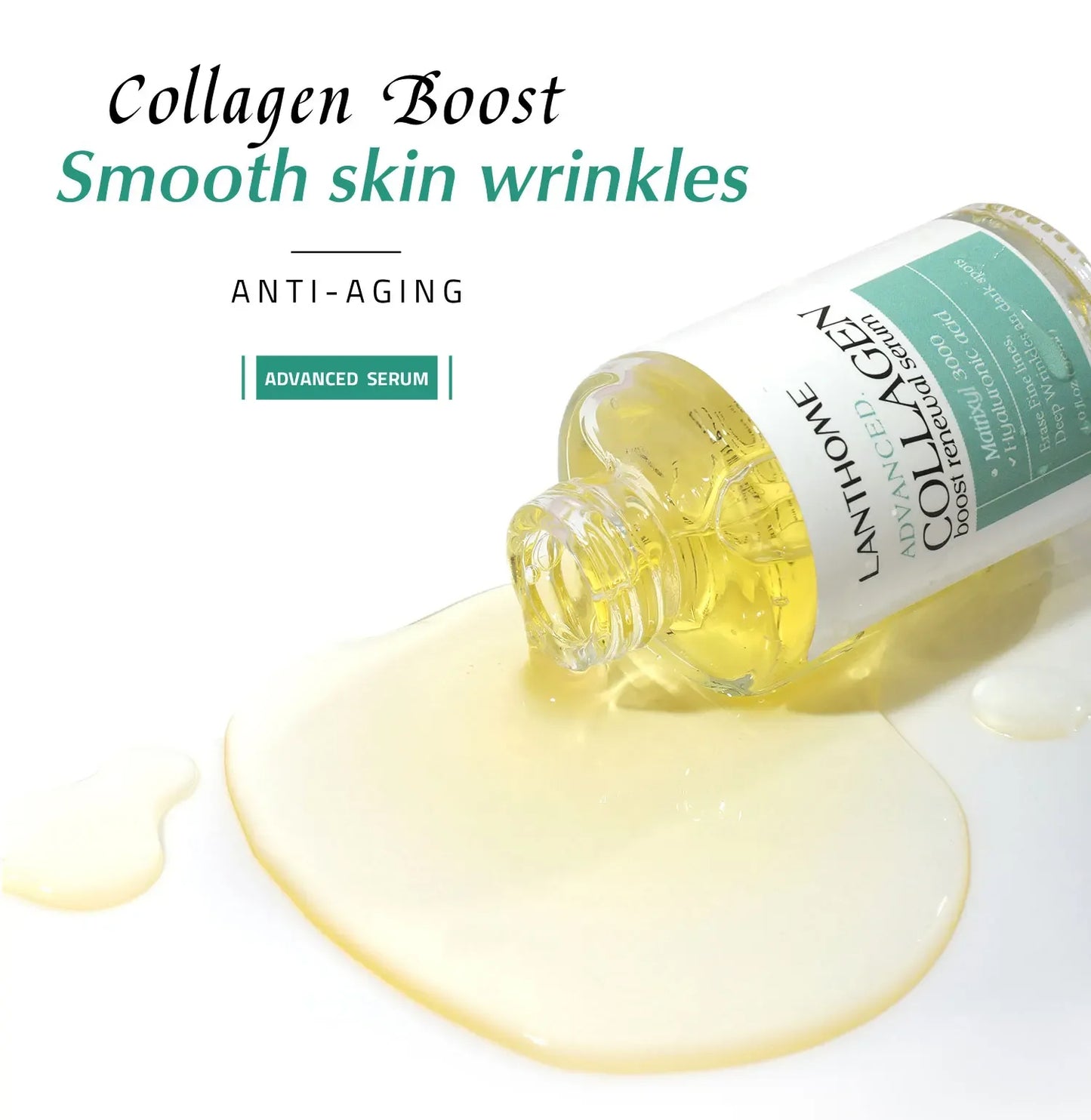 Advanced Collagen Boost  Anti-Aging, Anti-Wrinkle Renewal Serum: Revive & Renew, Ageless Radiance