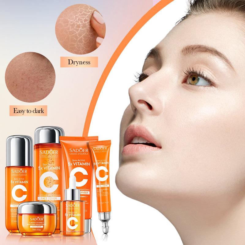 5X VITAMIC C Face Skincare Set – 6 in 1 Complete Anti-Aging Kit