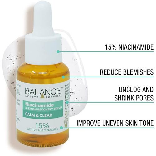 Balance Active Formula 15% Niacinamide Blemish Recovery Serum (30ml) - Calm & Clear