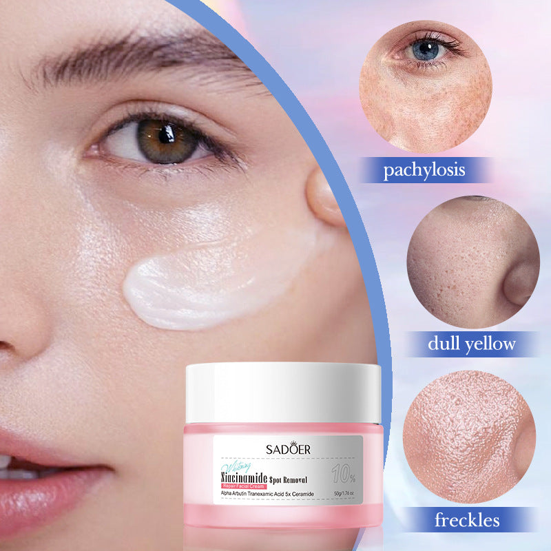 Niacinamide Spot Removal Face Cream with Tranexamic Acid, 5X Ceramides, and Alpha Arbutin