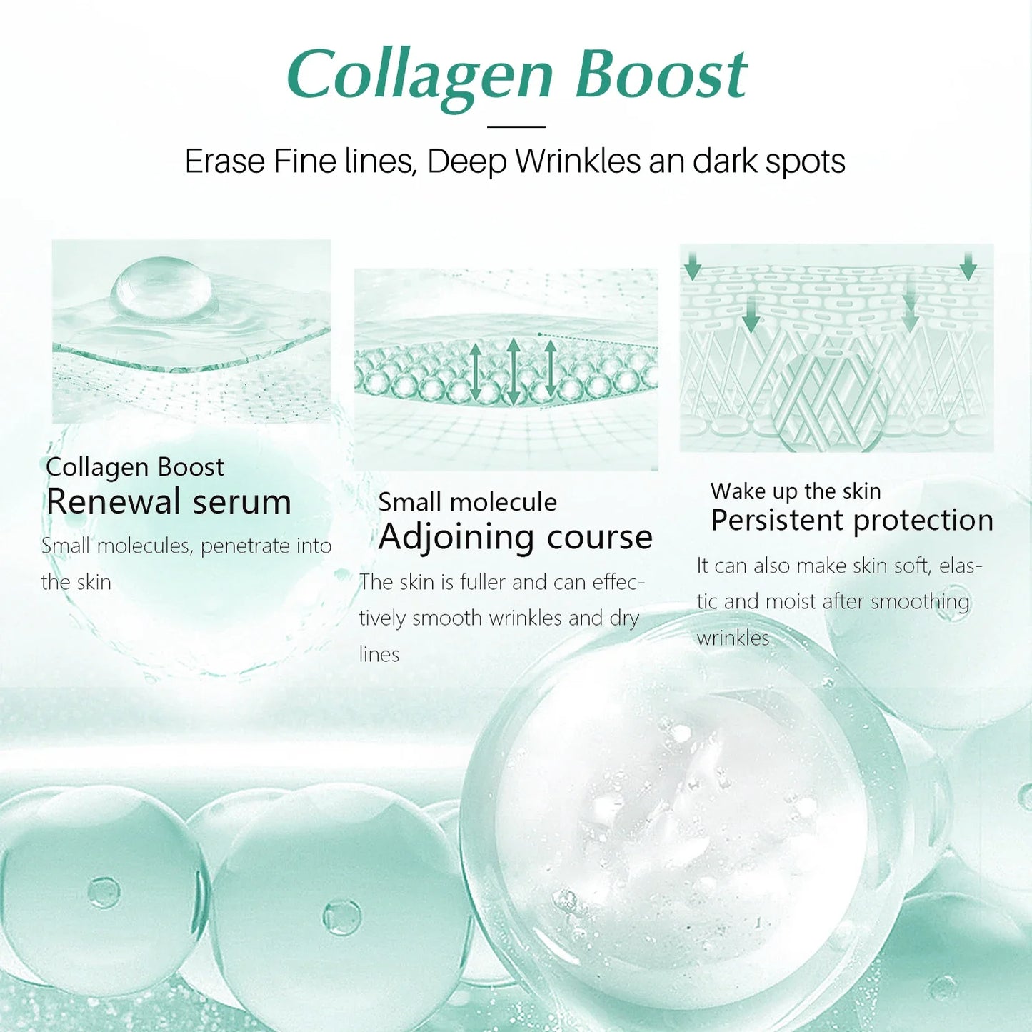 Advanced Collagen Boost  Anti-Aging, Anti-Wrinkle Renewal Serum: Revive & Renew, Ageless Radiance
