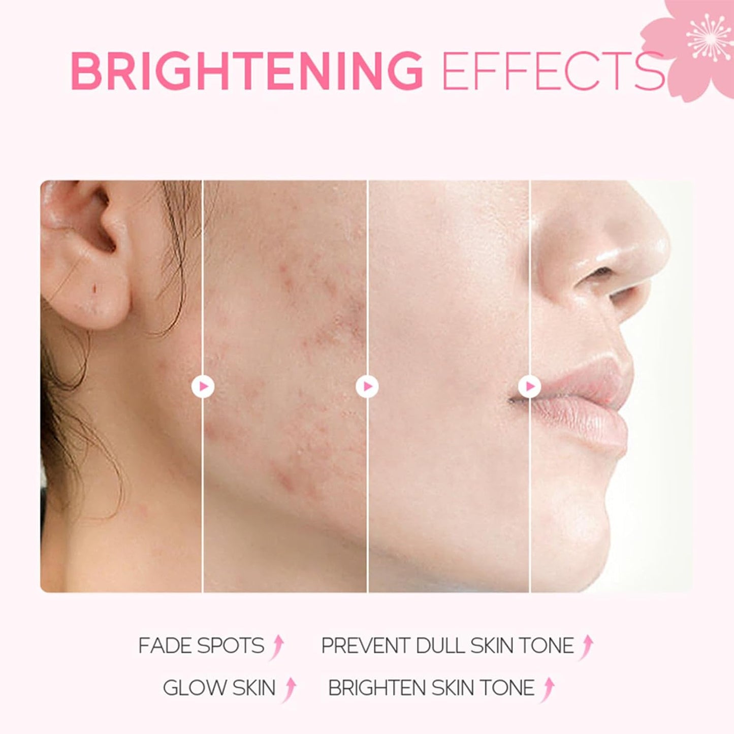Sakura Collagen Serum Rejuvenating Firming Smoothing Facial Serum for Fine Lines, Dark Spots, Dry Skin Even Skin Tone 100ml