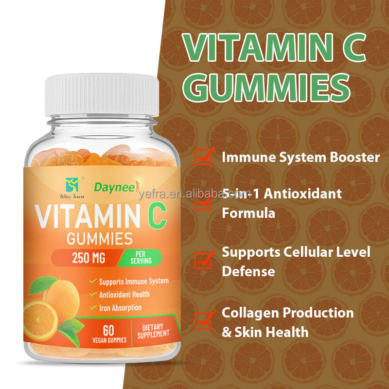 Immune Boosting Delight: 250 mg Vitamin C Gummies for Optimal Health