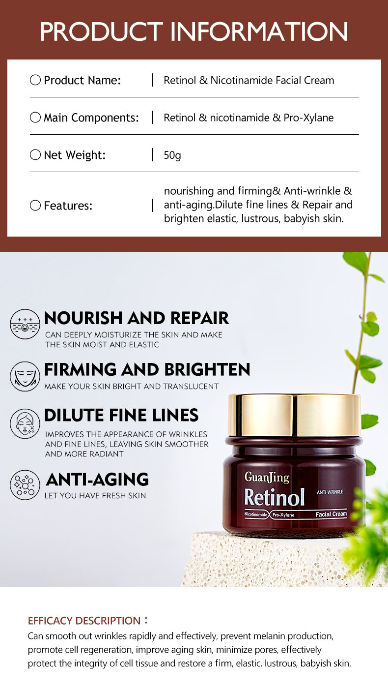 Retinol Face Cream Moisturizing Anti Wrinkle Face Cream 50g