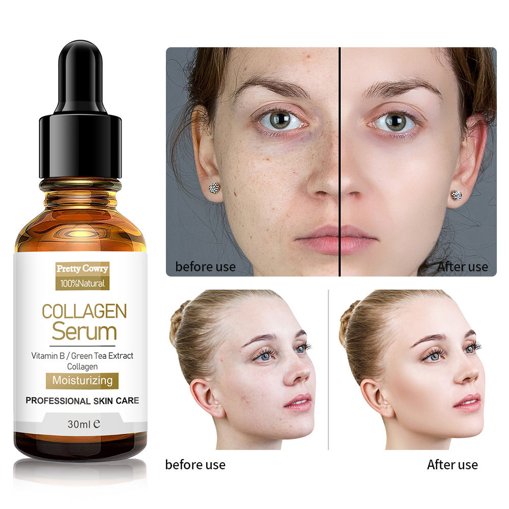 3 in 1 Collagen Face Serum Anti Aging Serum Reduces Wrinkles, Heals and Repairs Skin - Collagen Serum for All Skin Types