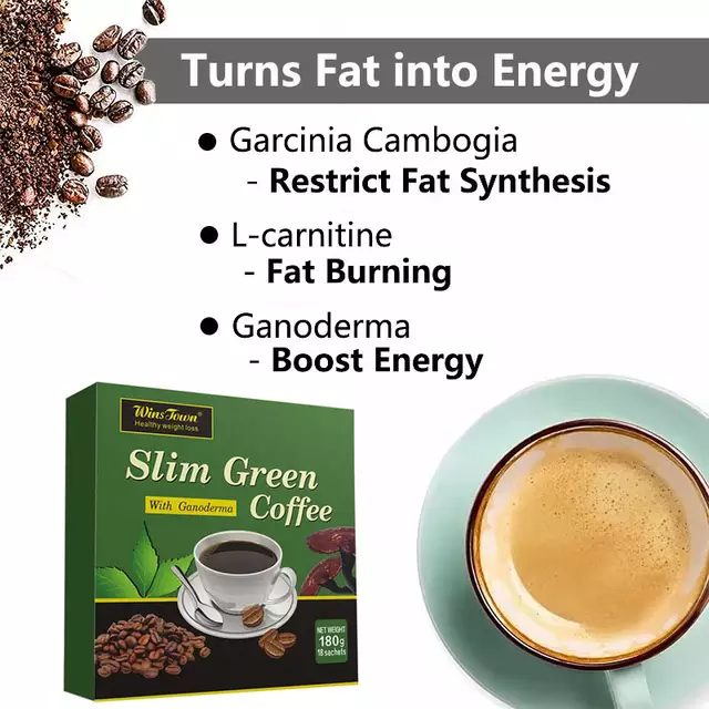 Slim Green Coffee with Ganoderma Mushroom for Weightloss