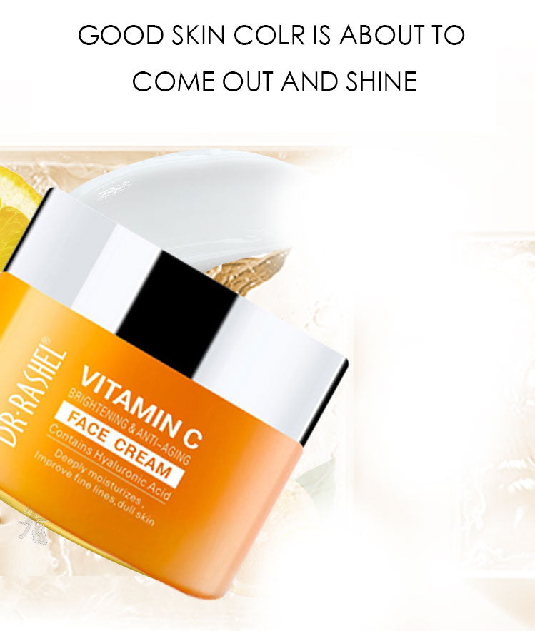 Dr. Rashel 5-in-1 Vitamin C Skincare Set: Cleanser, Toner, Serum, Cream, Eye Serum - Radiant Skin Essentials!"