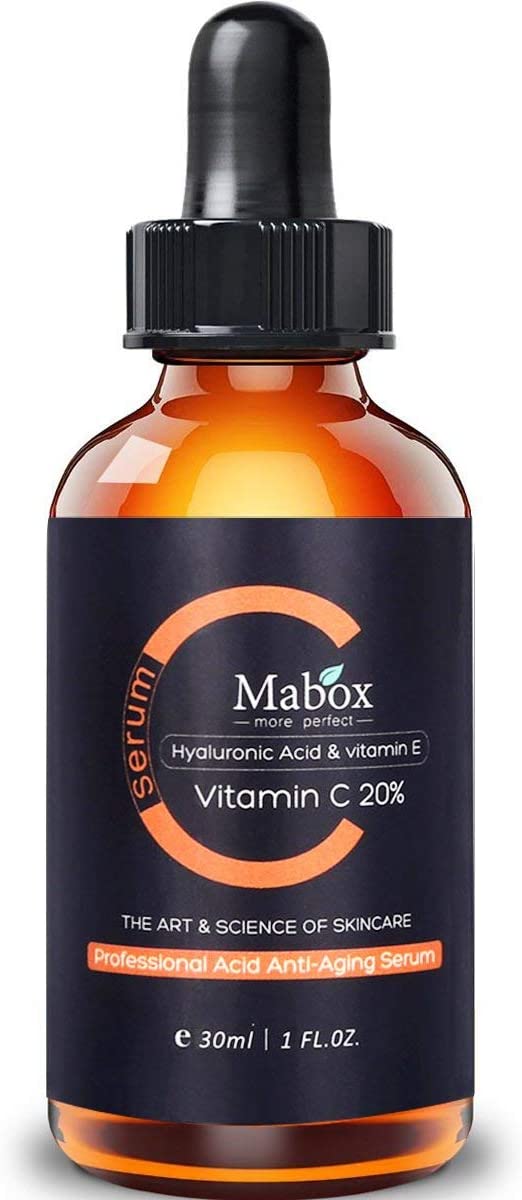 Mabox Vitamin C Serum with Organic Hyaluronic Acid and Vitamin E