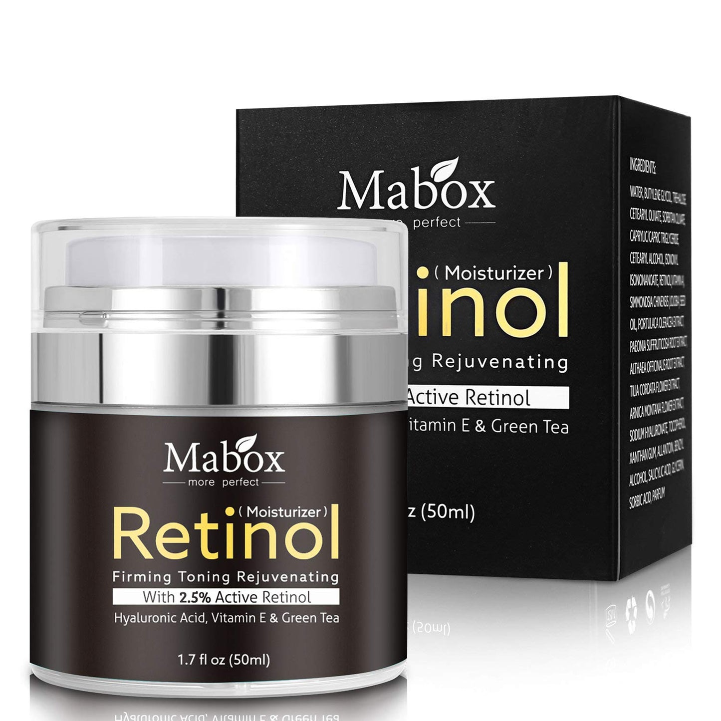 Mabox Vitamin C Skin Care Moisturizer Cream for Face and Body with Vit E, Hyaluronic Acid, Niacinamide and Jojoba Oil for Age Spots and Uneven Skin Tone, Dark Spot Remover, Anti-Aging
