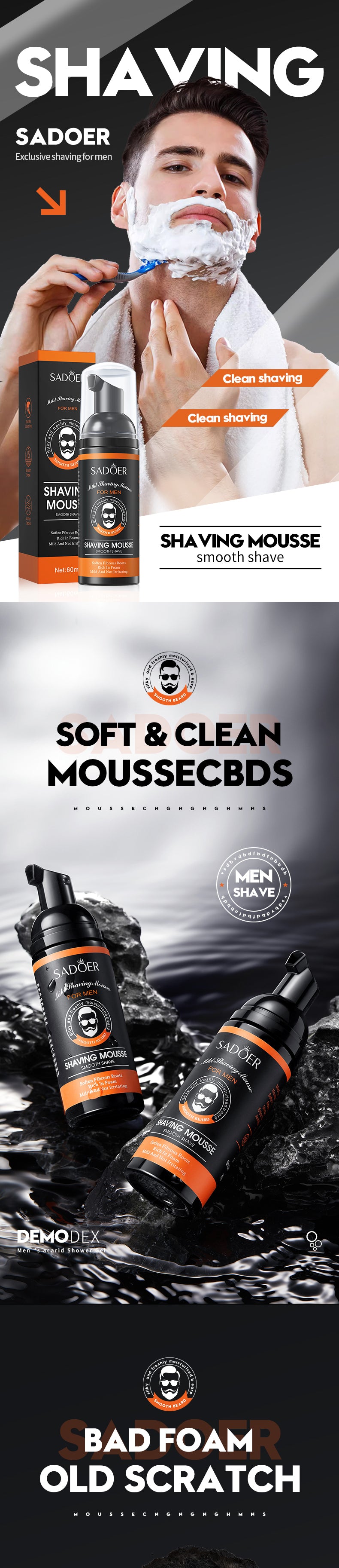 Silky Smooth Shaving Mousse Plus Face Lotion : Elevate Your Shave Game!