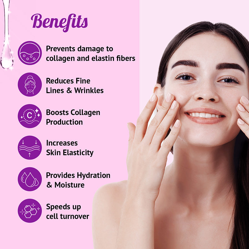 3 in 1 Collagen Face Serum Anti Aging Serum Reduces Wrinkles, Heals and Repairs Skin - Collagen Serum for All Skin Types