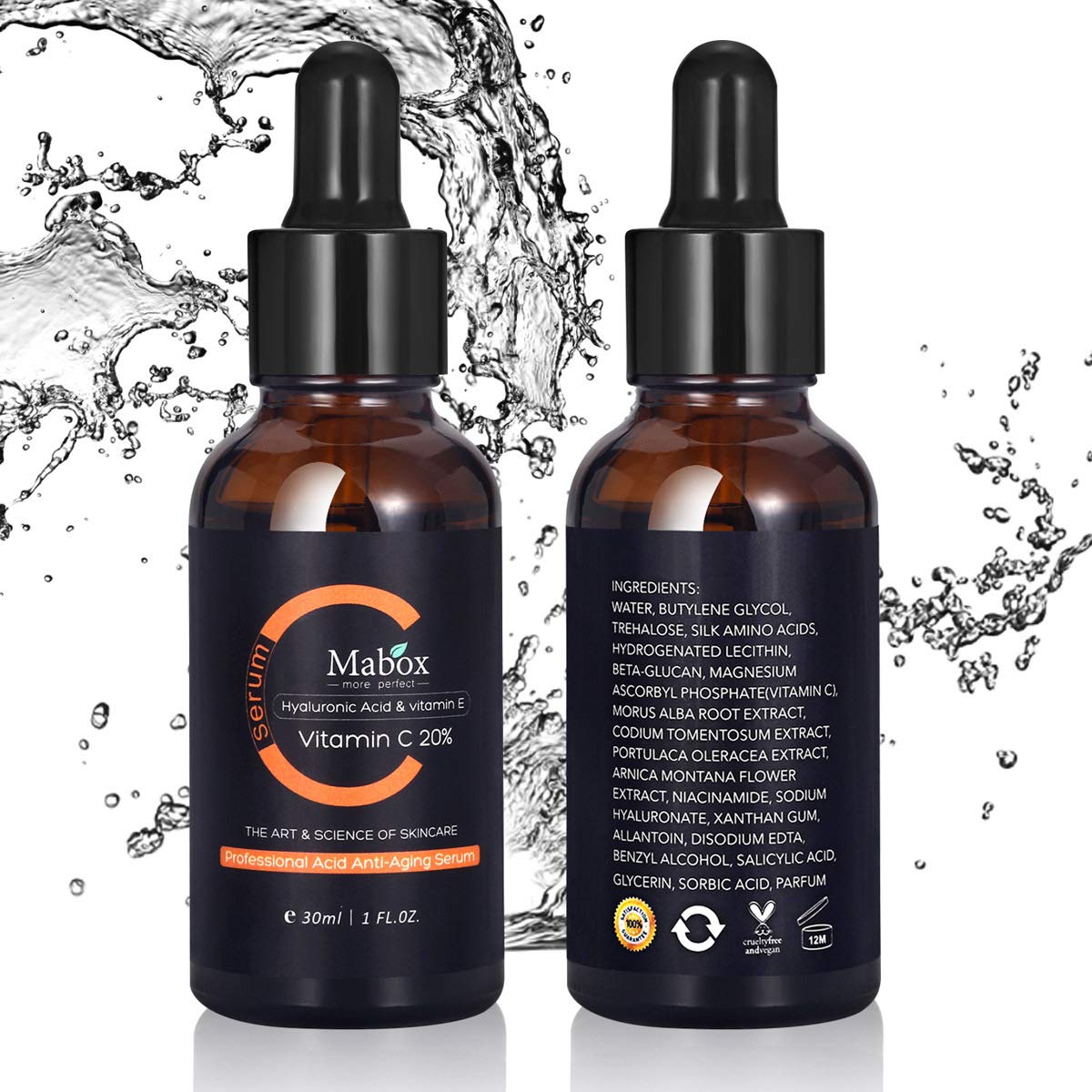 Radiant Glow Vitamin C Serum by Mabox - Brighten, Hydrate, and Rejuvenate Your Skin!