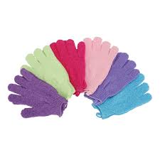 4 in 1 Bathing Accessories, Bathing Gloves, Back Scrubber, Silicone Body Scrubber