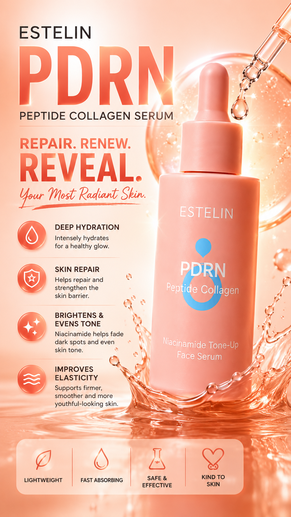 PDRN Peptide Collagen Serum