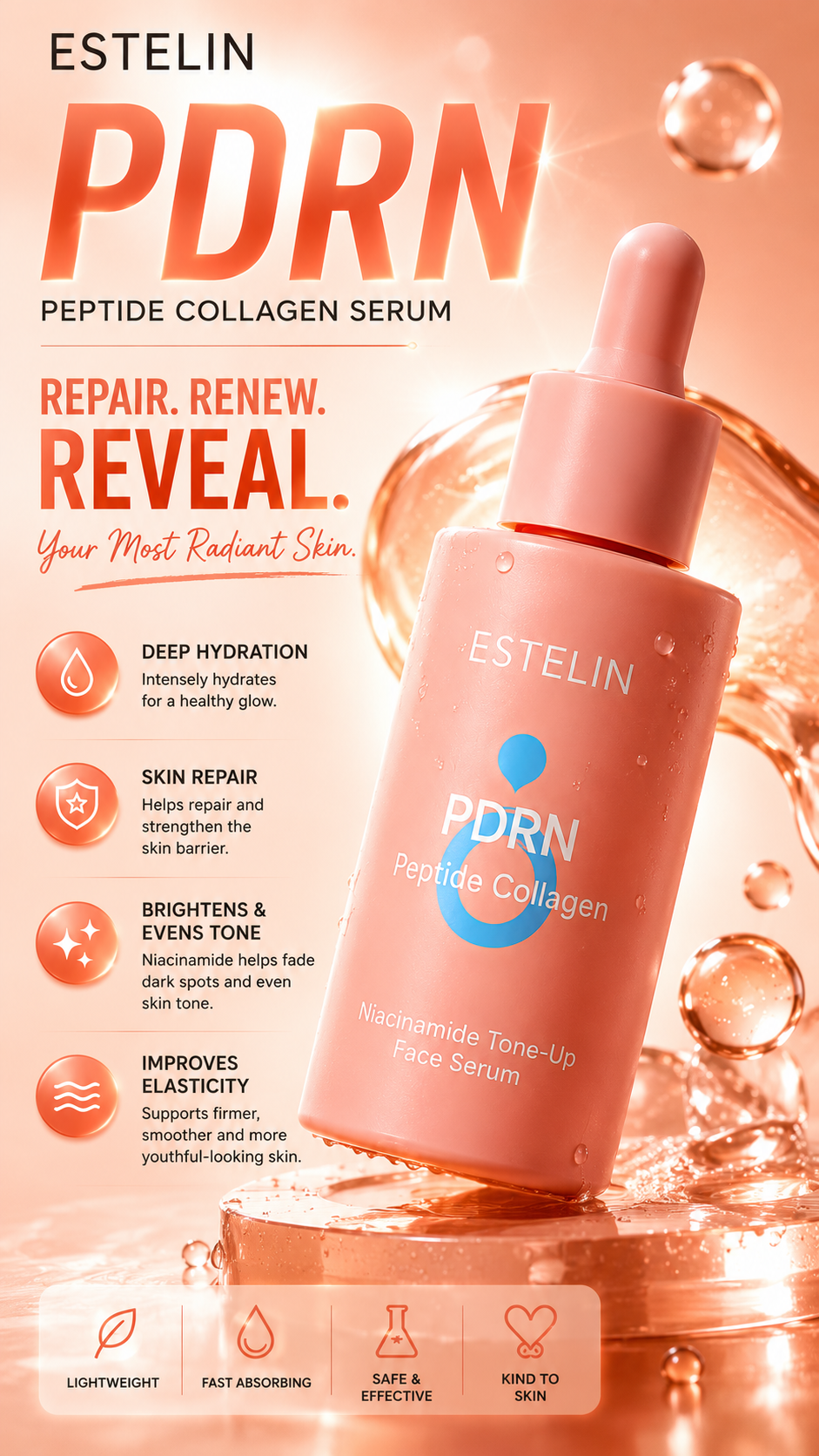 PDRN Peptide Collagen Serum
