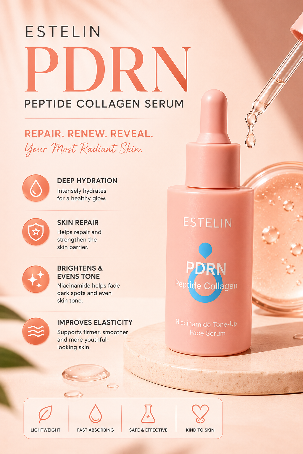 PDRN Peptide Collagen Serum