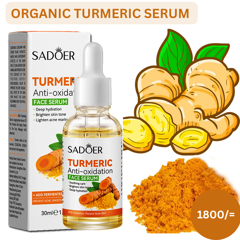 Organic Turmeric Face Serum + FREE SOAP COMBO Antioxidant/ Anti-aging /Hydrating/Anti-Acne/Dark Spots Corrector