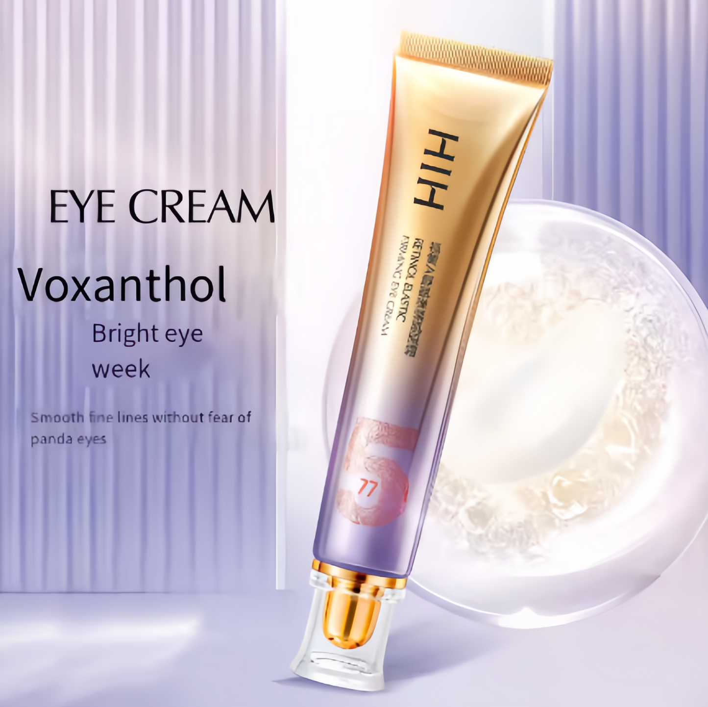 Retinol Eye Cream for Dark Circles & Puffiness, Daily Wrinkle Cream, Anti Aging Line Smoothing Skin Care Treatment