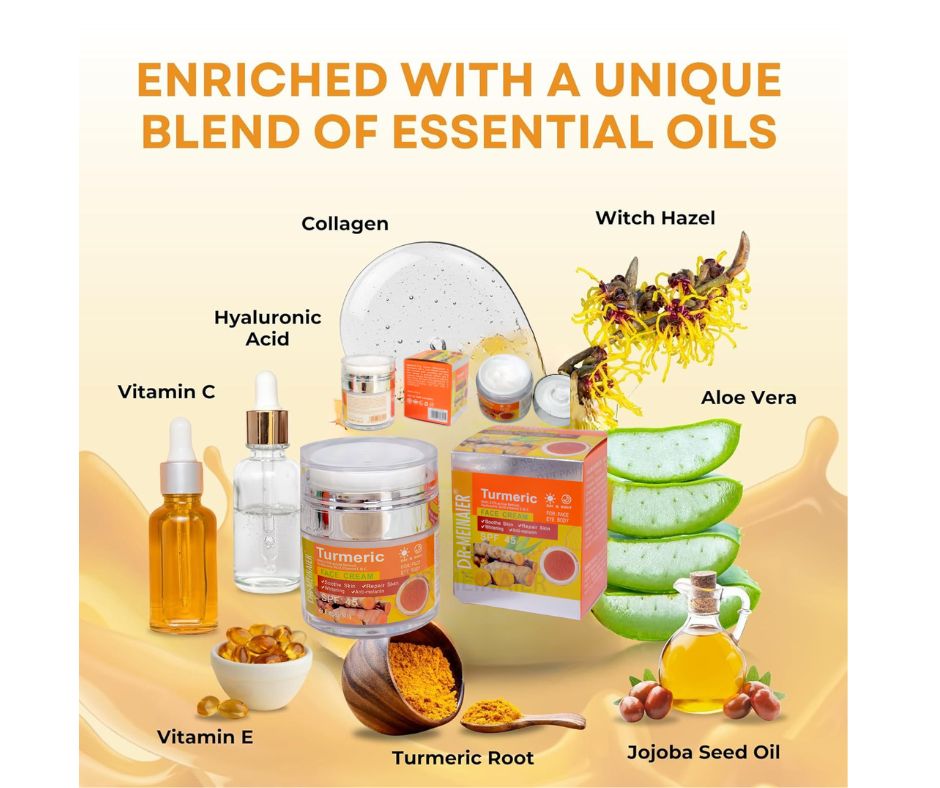 Turmeric Face Cream Antioxidant/ Anti-aging /Hydrating/Anti-Acne/Dark Spots Corrector