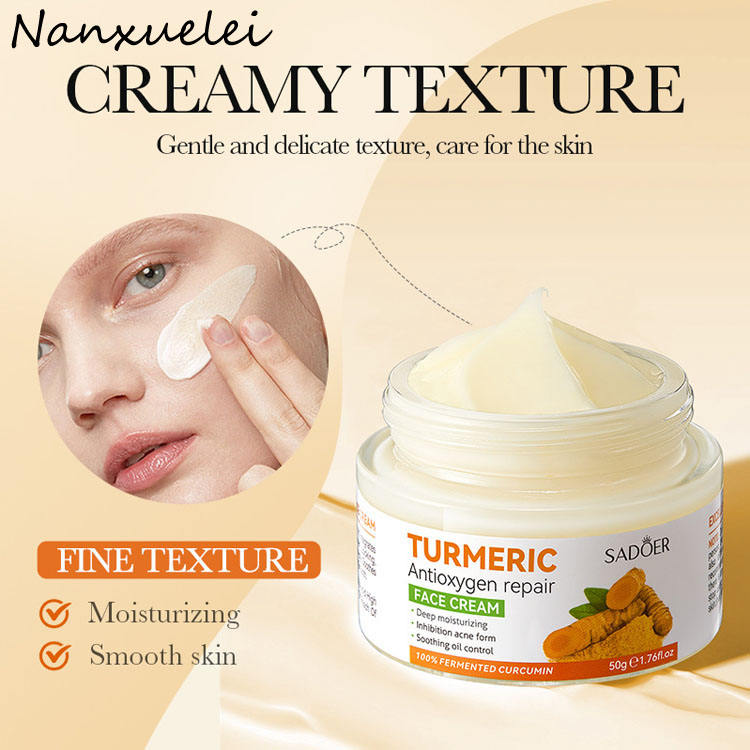 Organic Turmeric Face Cream Anti Acne Moisturizing Hydrating