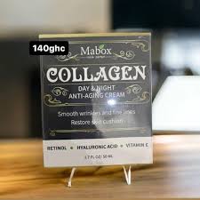 Mabox Collagen Cream - Anti Aging Face Moisturizer - Skin Care Cream for Face and Body with Retinol,Hyaluronic Acid, Coconut Oil and Jojoba Oil - Best Day and Night Cream(1.7 Fl. Oz)