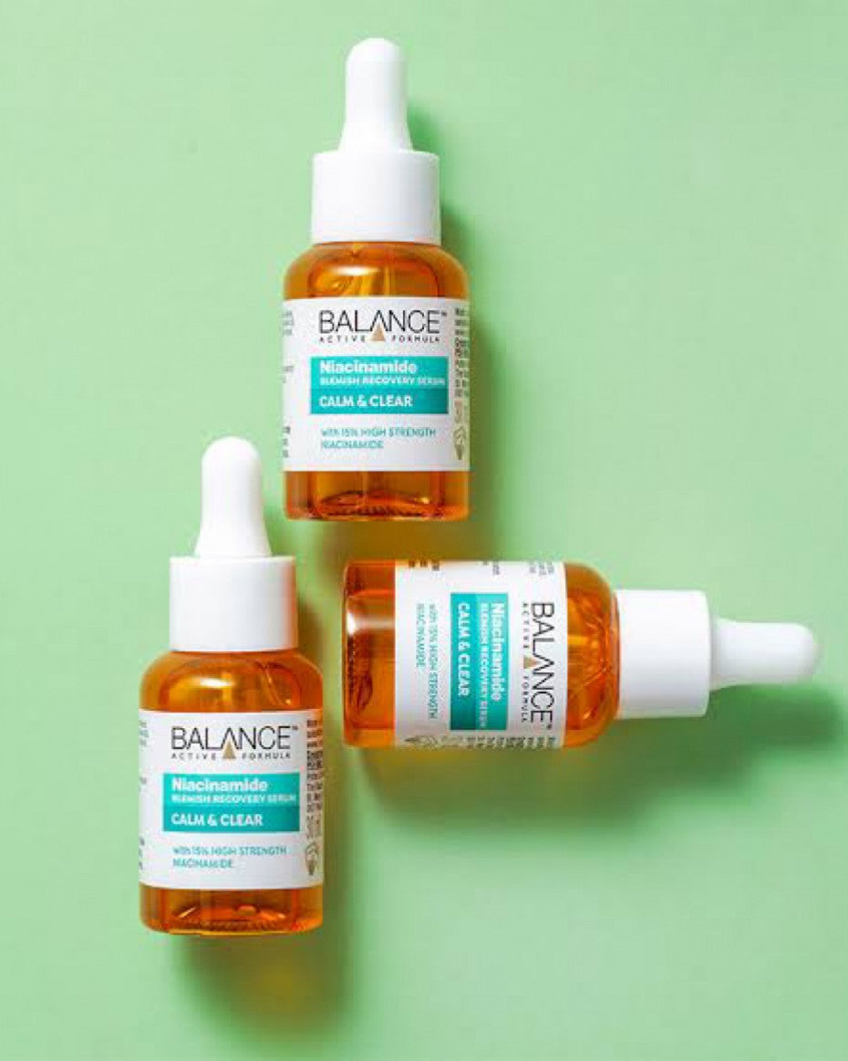 Balance Active Formula 15% Niacinamide Blemish Recovery Serum (30ml) - Calm & Clear