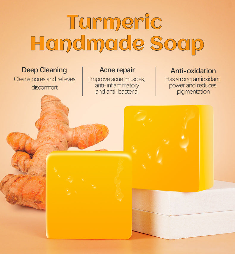3 in 1 Pack Combo Turmeric Facial Soap: Natural Rejuvenation for Your Skin!