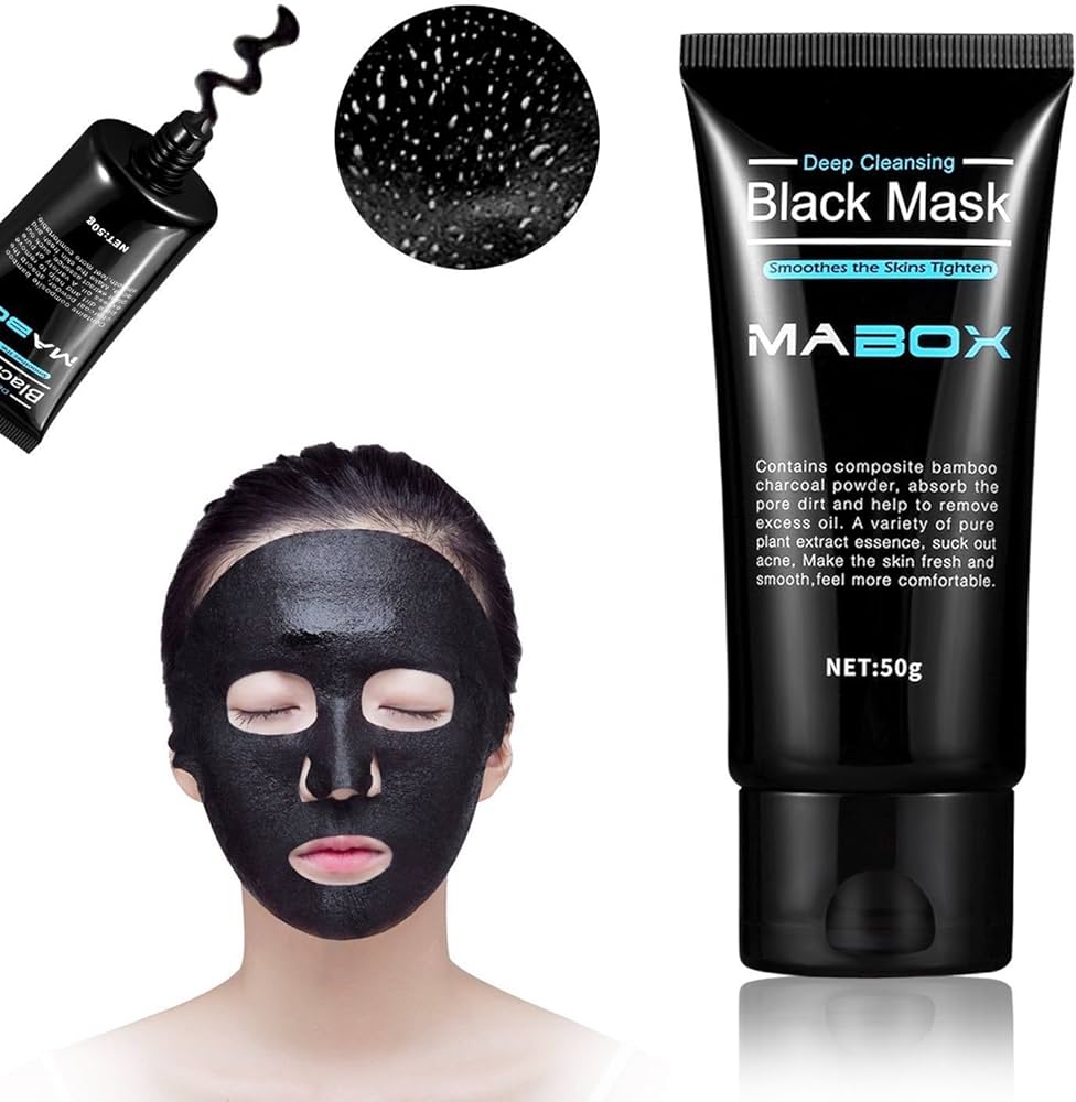 3 in 1Mabox Acne Pack-Vitamin C Serum, Black Mask And Retinol Cream