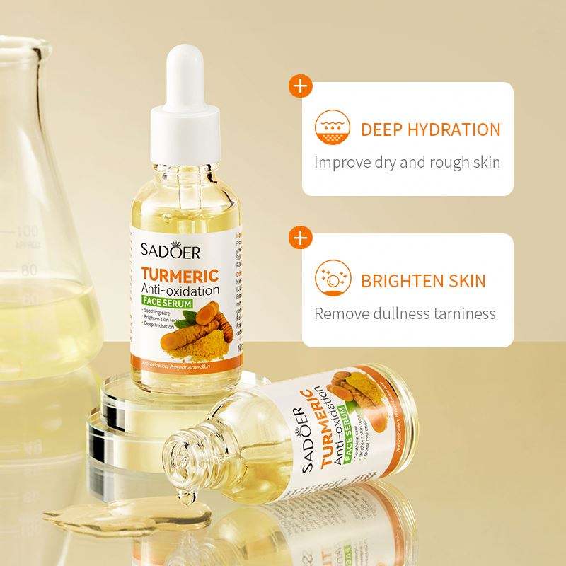 Organic Turmeric Face Serum + FREE SOAP COMBO Antioxidant/ Anti-aging /Hydrating/Anti-Acne/Dark Spots Corrector